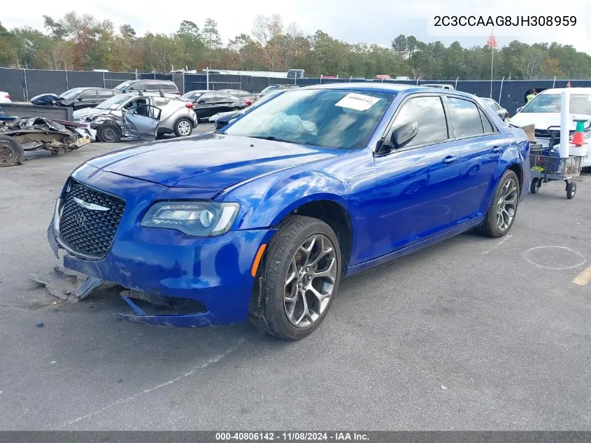 2018 Chrysler 300 Touring VIN: 2C3CCAAG8JH308959 Lot: 40806142