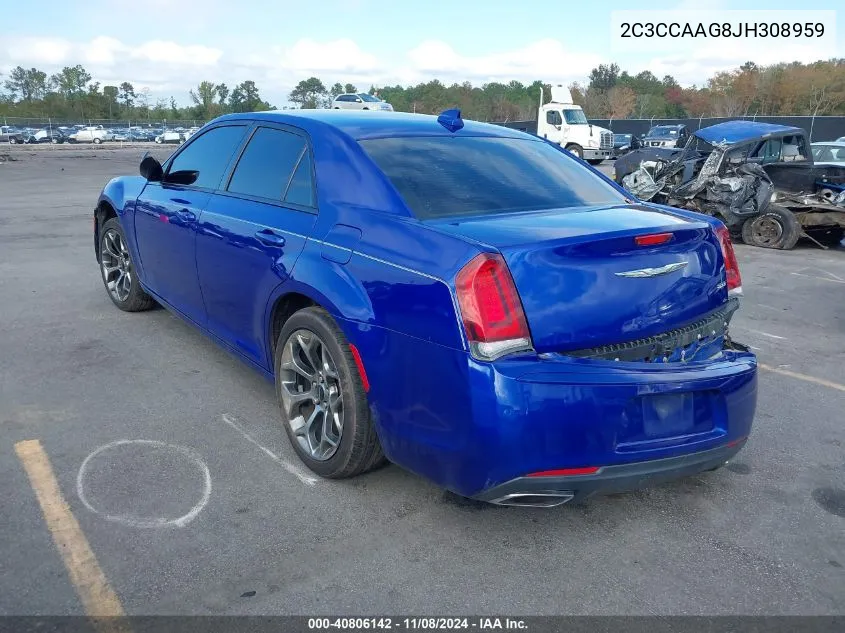 2018 Chrysler 300 Touring VIN: 2C3CCAAG8JH308959 Lot: 40806142