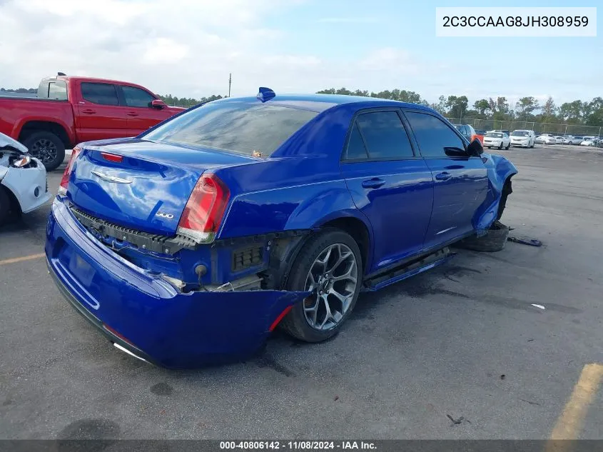 2018 Chrysler 300 Touring VIN: 2C3CCAAG8JH308959 Lot: 40806142