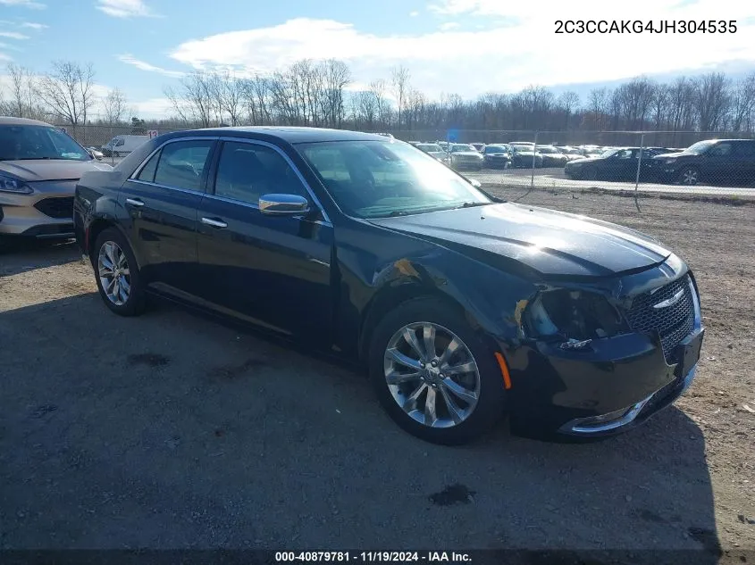 2018 Chrysler 300 Limited Awd VIN: 2C3CCAKG4JH304535 Lot: 40879781