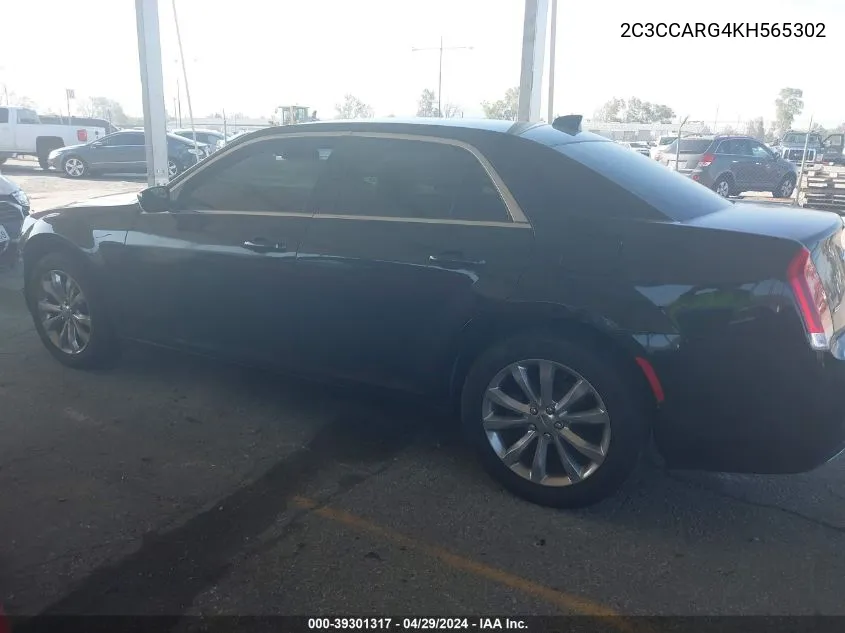 2C3CCARG4KH565302 2019 Chrysler 300 Touring Awd