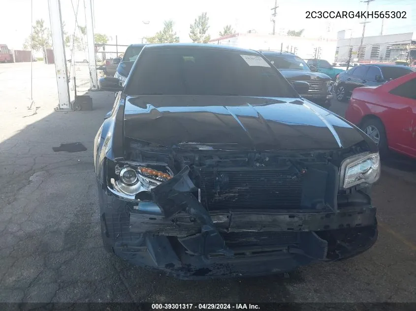 2C3CCARG4KH565302 2019 Chrysler 300 Touring Awd