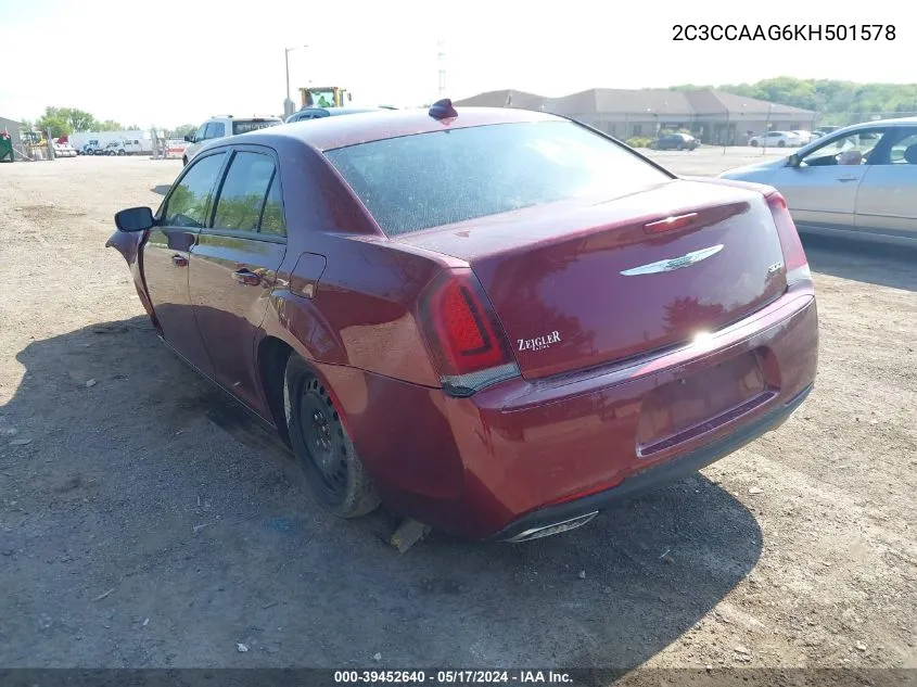 2C3CCAAG6KH501578 2019 Chrysler 300 Touring