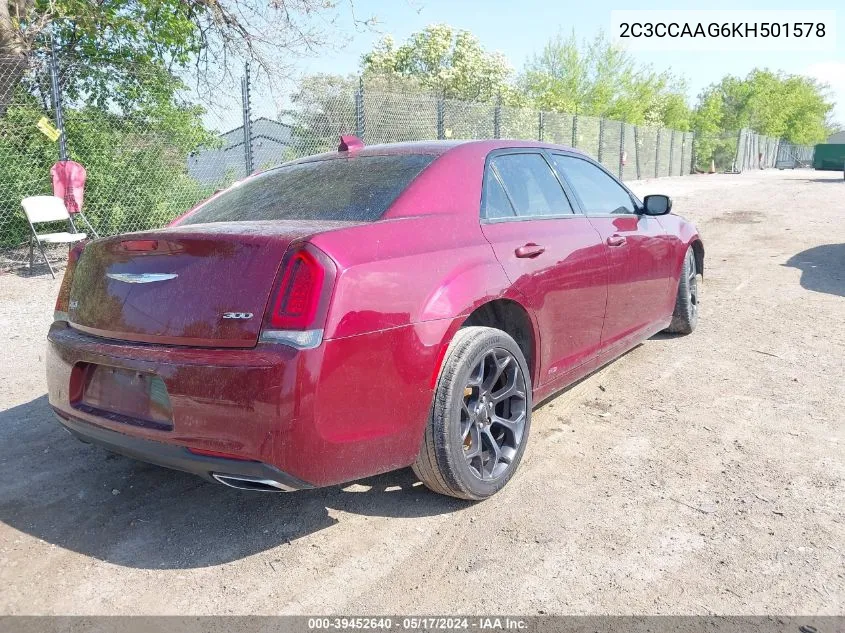 2C3CCAAG6KH501578 2019 Chrysler 300 Touring