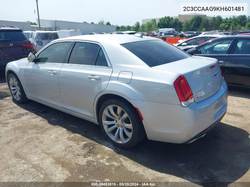 2019 Chrysler 300 Touring VIN: 2C3CCAAG9KH601481 Lot: 39493815