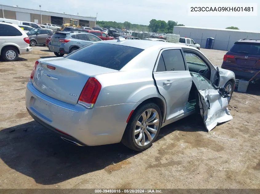 2019 Chrysler 300 Touring VIN: 2C3CCAAG9KH601481 Lot: 39493815