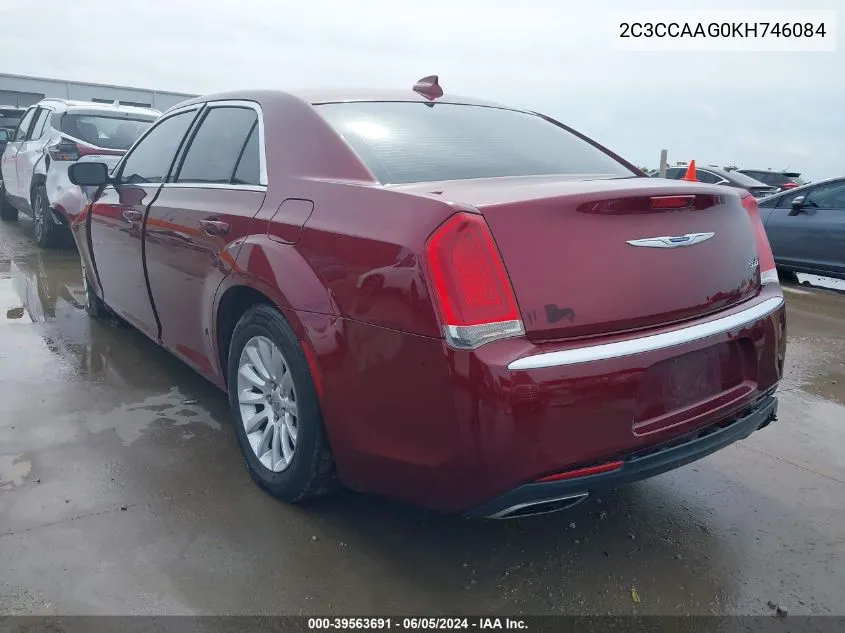 2019 Chrysler 300 Touring VIN: 2C3CCAAG0KH746084 Lot: 39563691