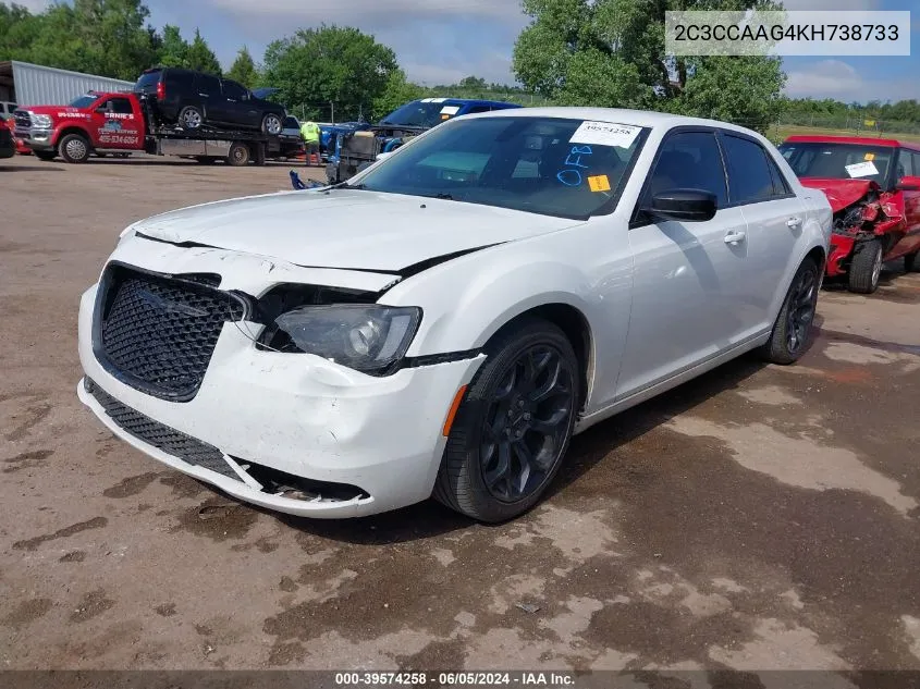 2019 Chrysler 300 Touring VIN: 2C3CCAAG4KH738733 Lot: 39574258