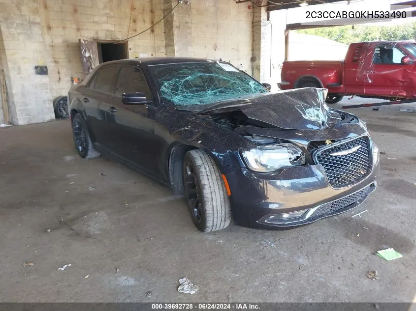 2019 Chrysler 300 300S VIN: 2C3CCABG0KH533490 Lot: 39692728