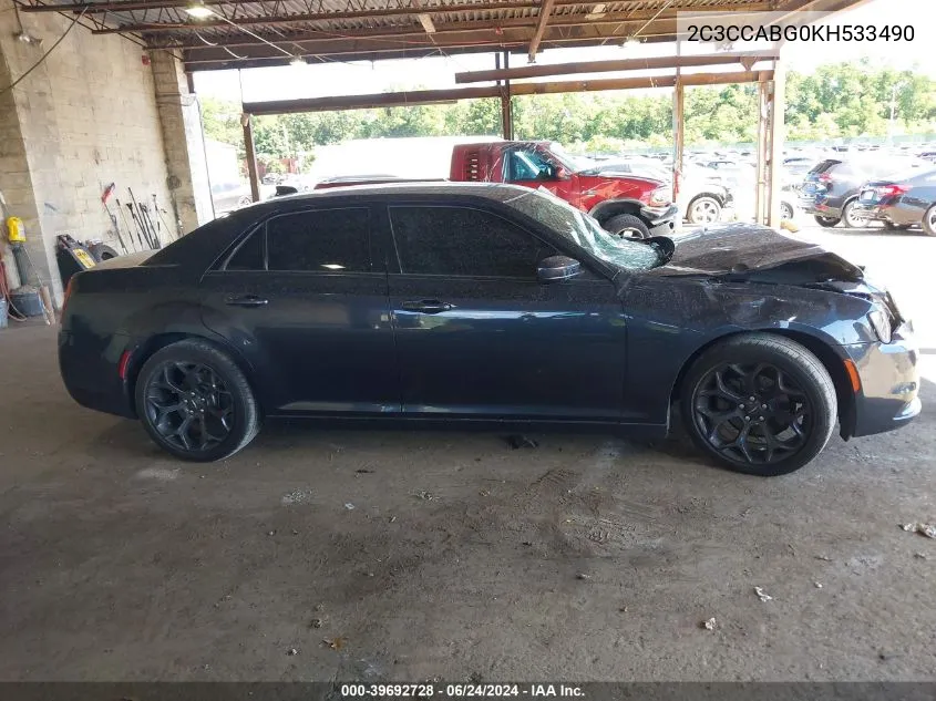 2019 Chrysler 300 300S VIN: 2C3CCABG0KH533490 Lot: 39692728