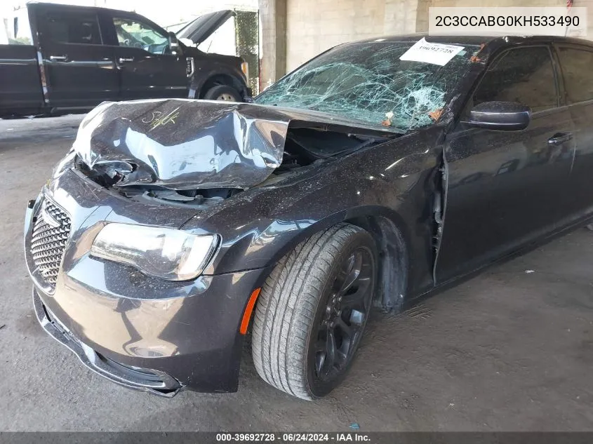 2C3CCABG0KH533490 2019 Chrysler 300 300S