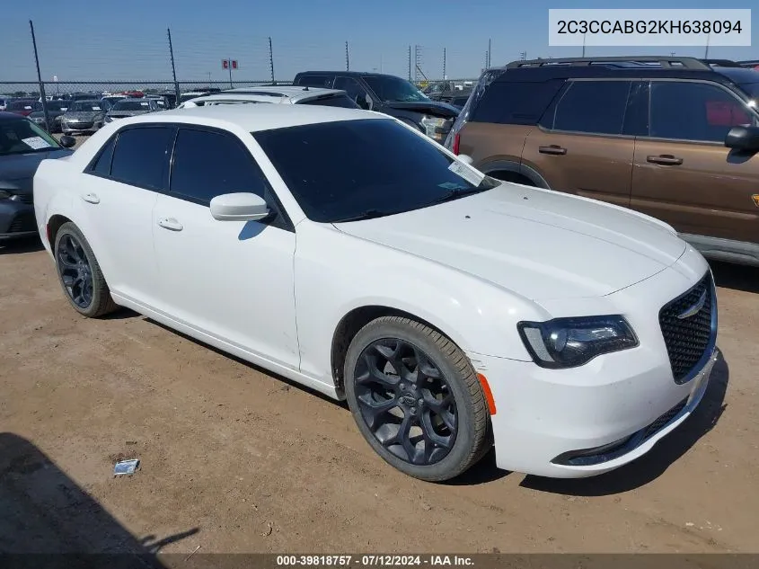 2C3CCABG2KH638094 2019 Chrysler 300 300S