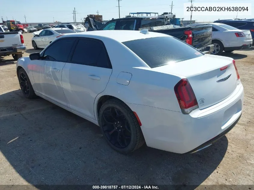 2C3CCABG2KH638094 2019 Chrysler 300 300S