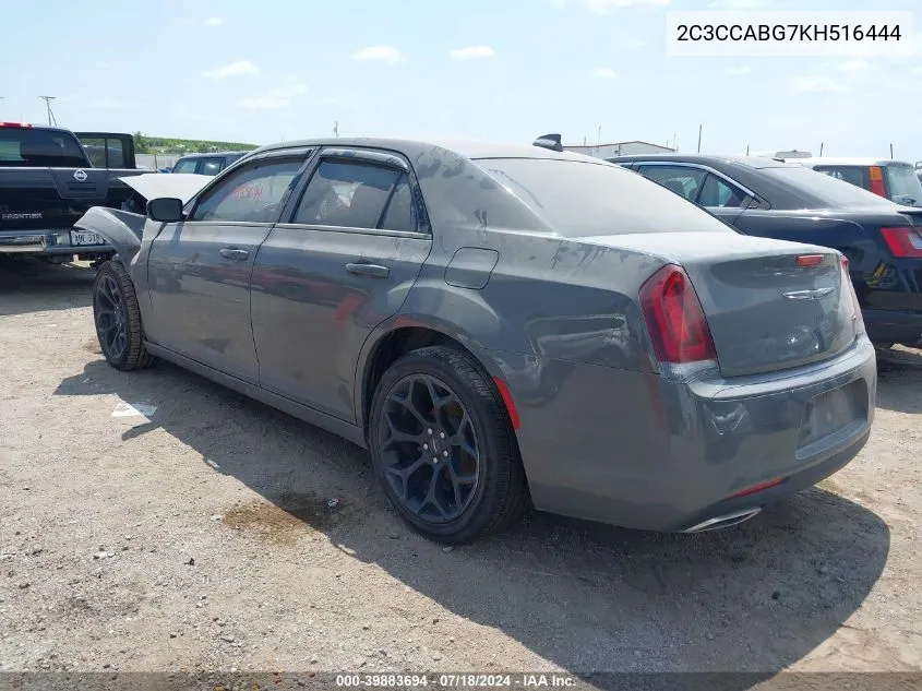 2019 Chrysler 300 300S VIN: 2C3CCABG7KH516444 Lot: 39883694