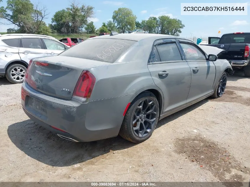 2019 Chrysler 300 300S VIN: 2C3CCABG7KH516444 Lot: 39883694