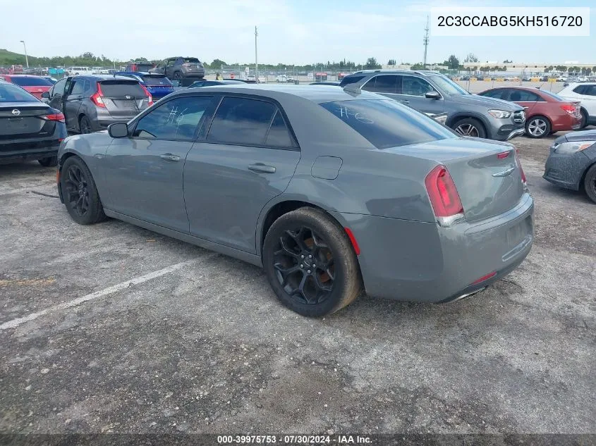 2019 Chrysler 300 VIN: 2C3CCABG5KH516720 Lot: 39975753