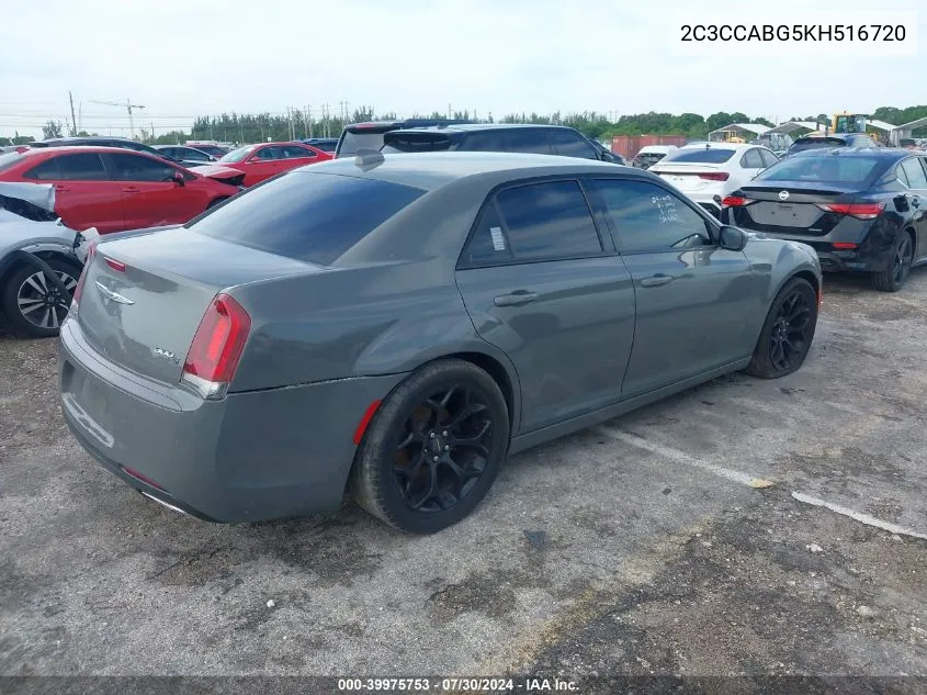 2019 Chrysler 300 VIN: 2C3CCABG5KH516720 Lot: 39975753