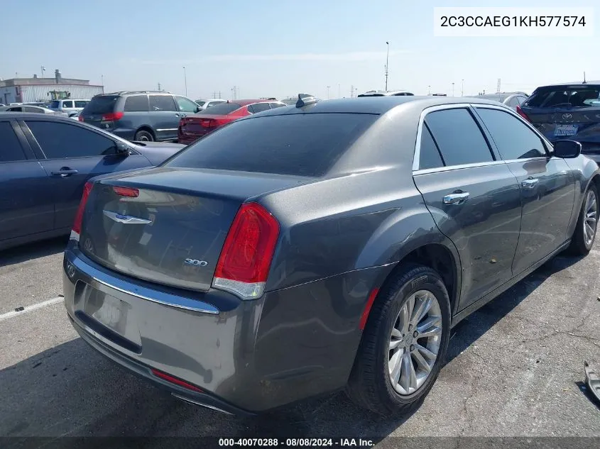 2C3CCAEG1KH577574 2019 Chrysler 300 Limited