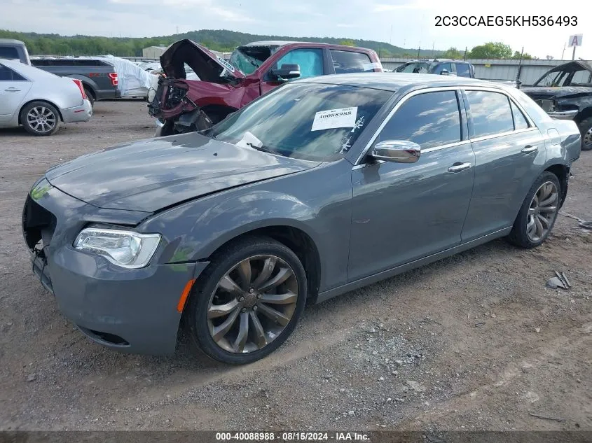 2019 Chrysler 300 Limited VIN: 2C3CCAEG5KH536493 Lot: 40088988