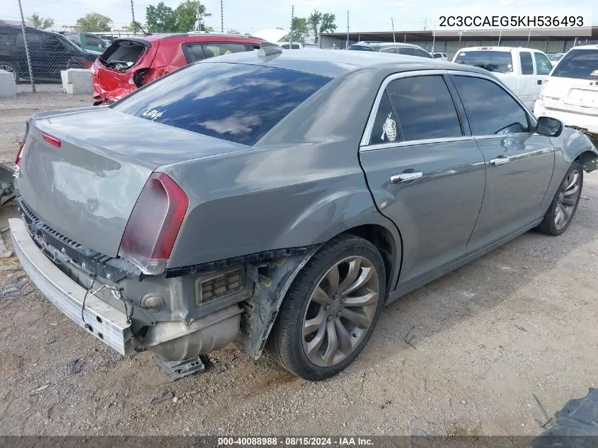 2C3CCAEG5KH536493 2019 Chrysler 300 Limited