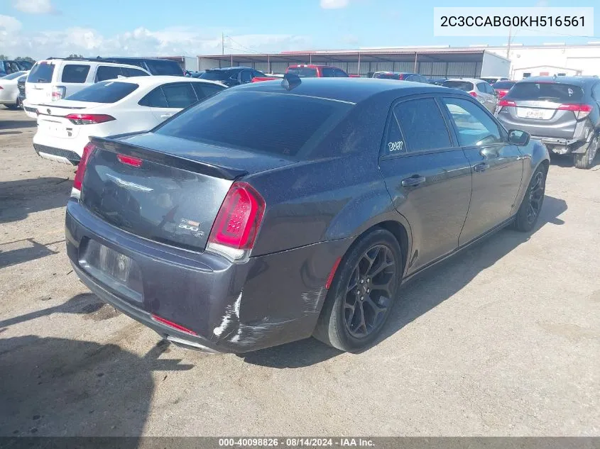 2019 Chrysler 300 300S VIN: 2C3CCABG0KH516561 Lot: 40098826