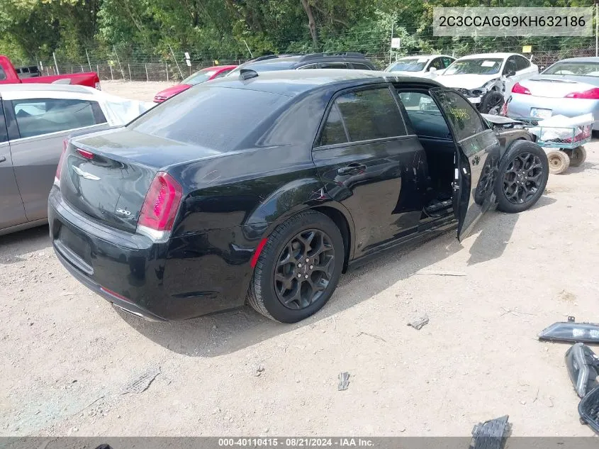 2019 Chrysler 300 S VIN: 2C3CCAGG9KH632186 Lot: 40110415