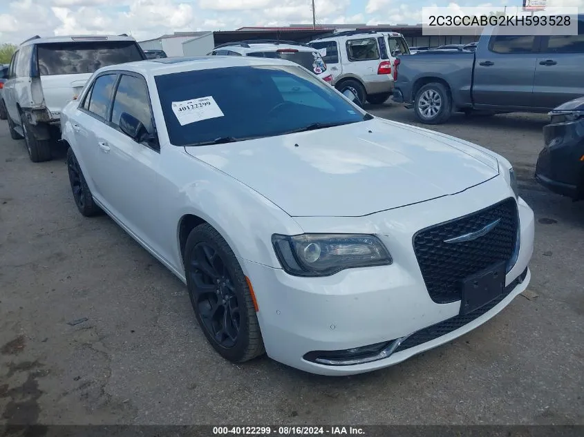 2019 Chrysler 300 S VIN: 2C3CCABG2KH593528 Lot: 40122299