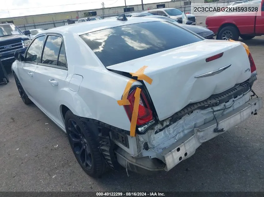 2C3CCABG2KH593528 2019 Chrysler 300 S