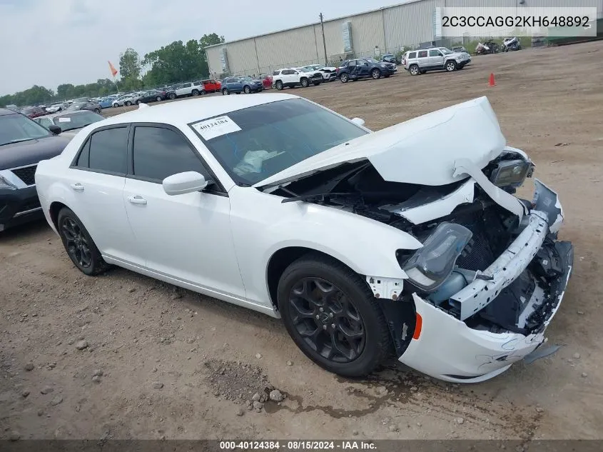 2C3CCAGG2KH648892 2019 Chrysler 300 300S Awd