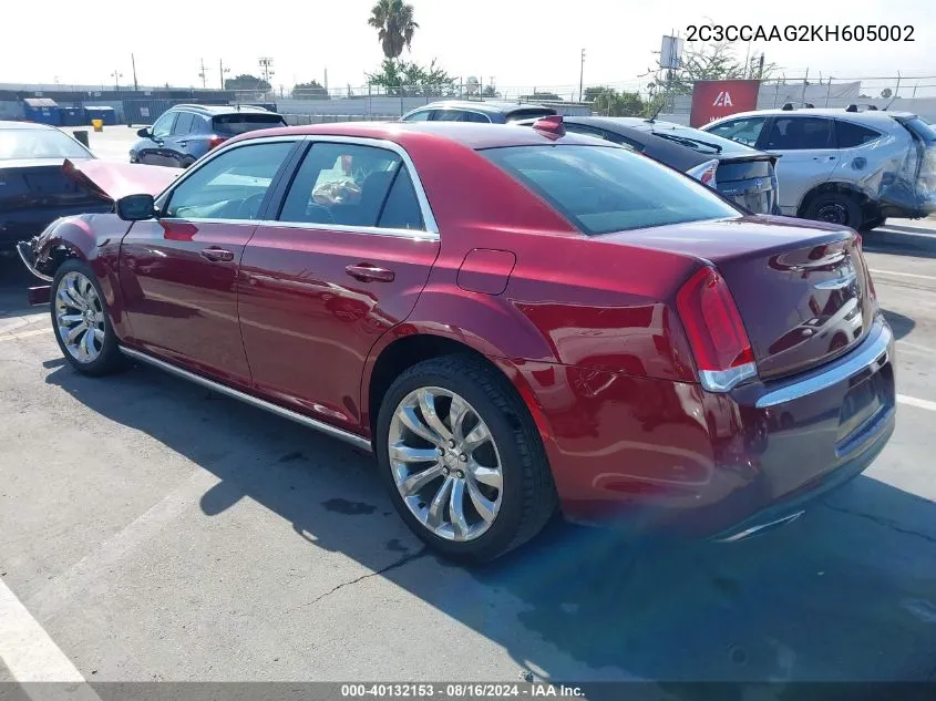 2019 Chrysler 300 Touring L VIN: 2C3CCAAG2KH605002 Lot: 40132153