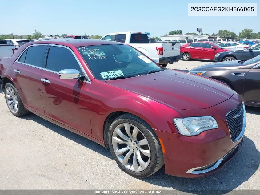 2C3CCAEG2KH566065 2019 Chrysler 300 Limited