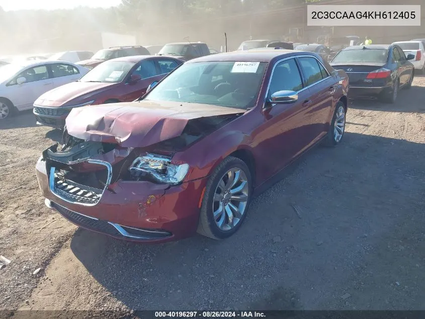 2019 Chrysler 300 Touring VIN: 2C3CCAAG4KH612405 Lot: 40196297