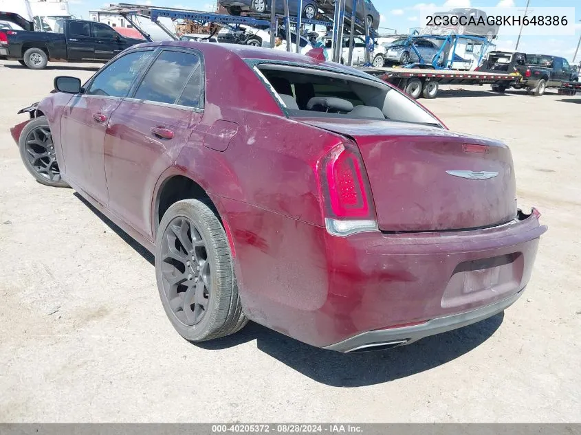 2C3CCAAG8KH648386 2019 Chrysler 300 Touring