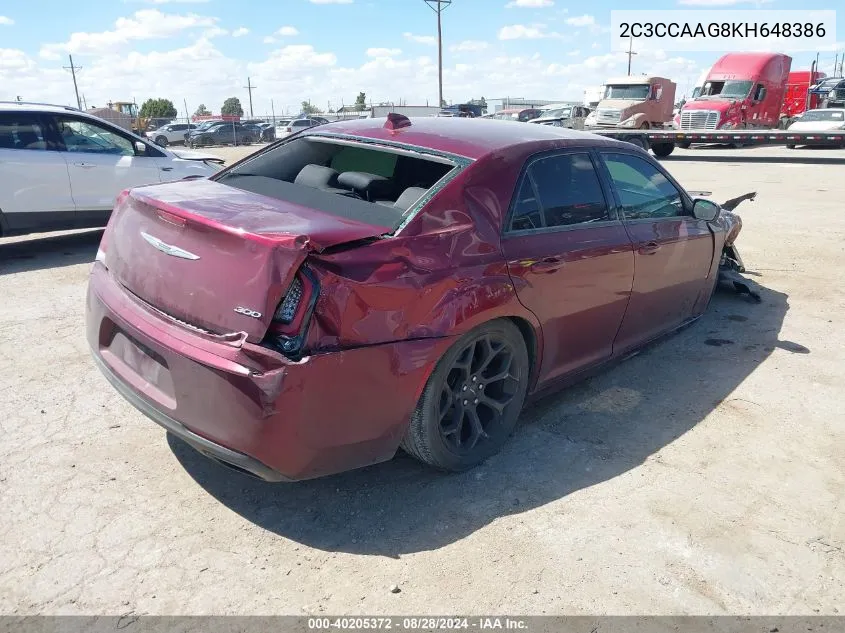 2C3CCAAG8KH648386 2019 Chrysler 300 Touring