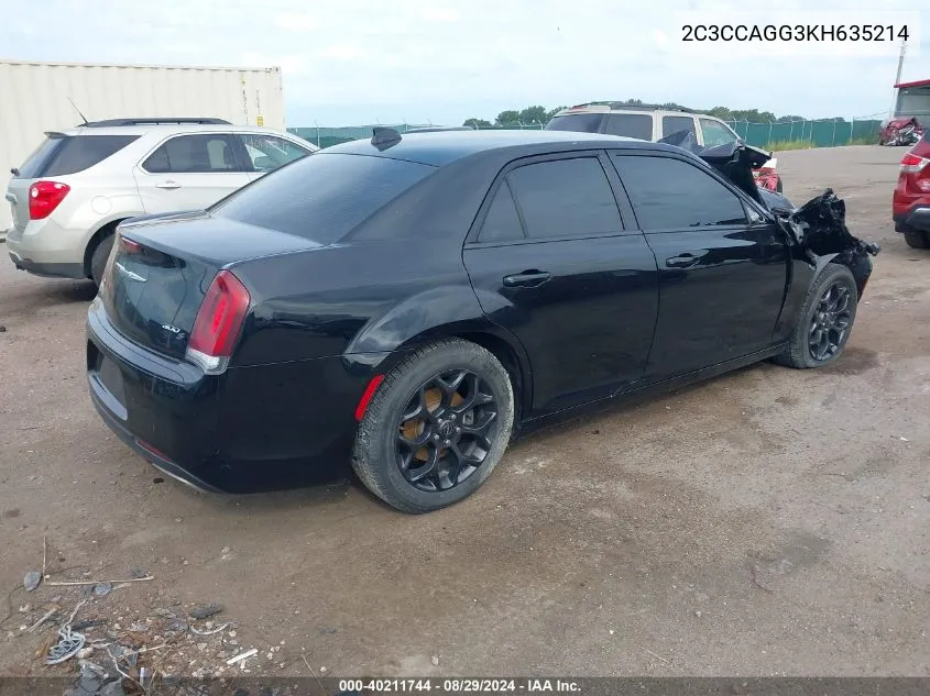 2C3CCAGG3KH635214 2019 Chrysler 300 S