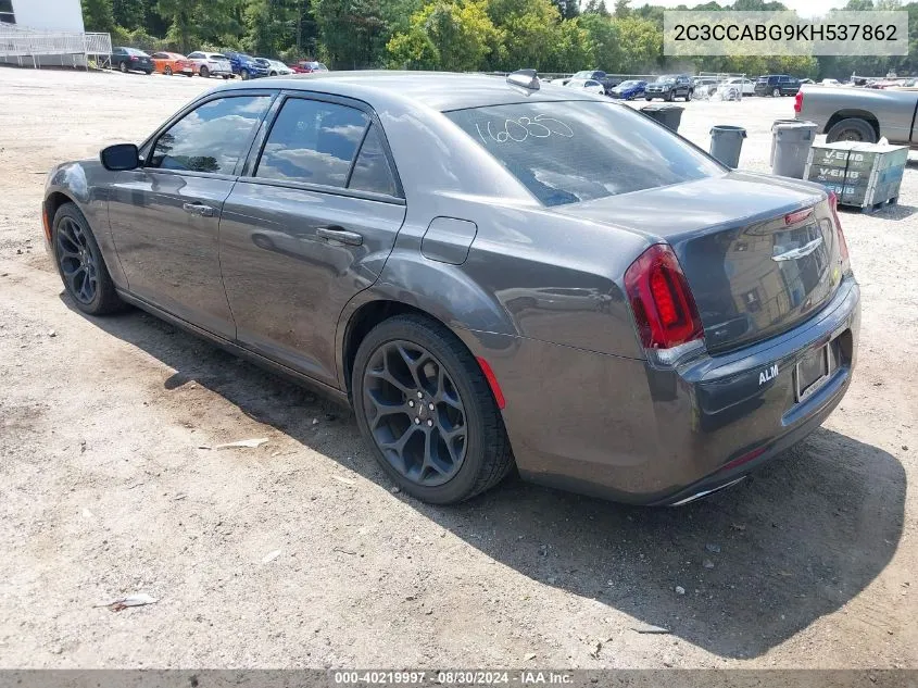 2C3CCABG9KH537862 2019 Chrysler 300 300S