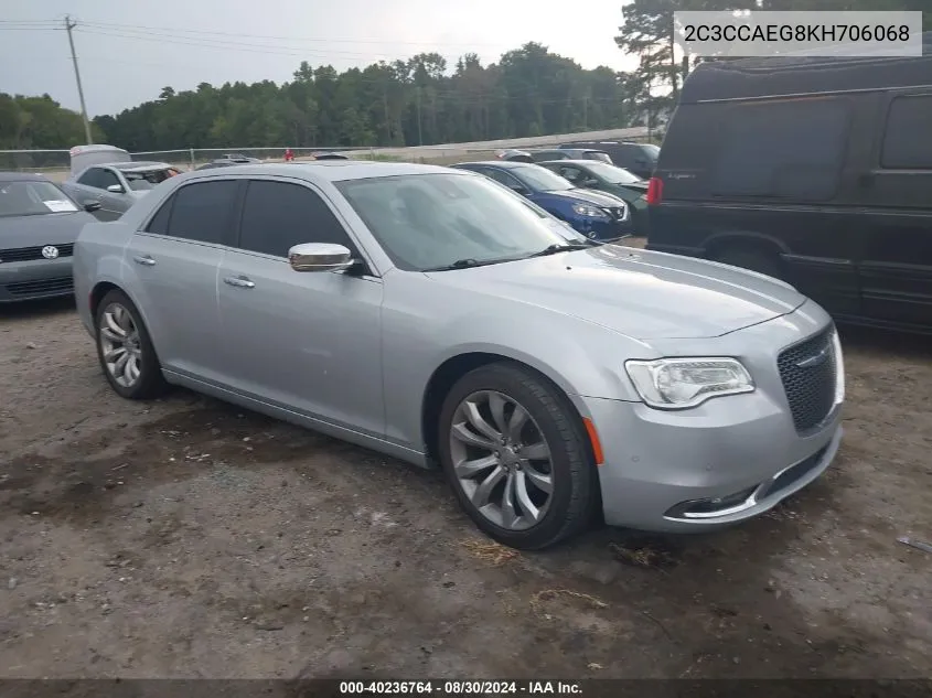 2019 Chrysler 300 Limited VIN: 2C3CCAEG8KH706068 Lot: 40236764