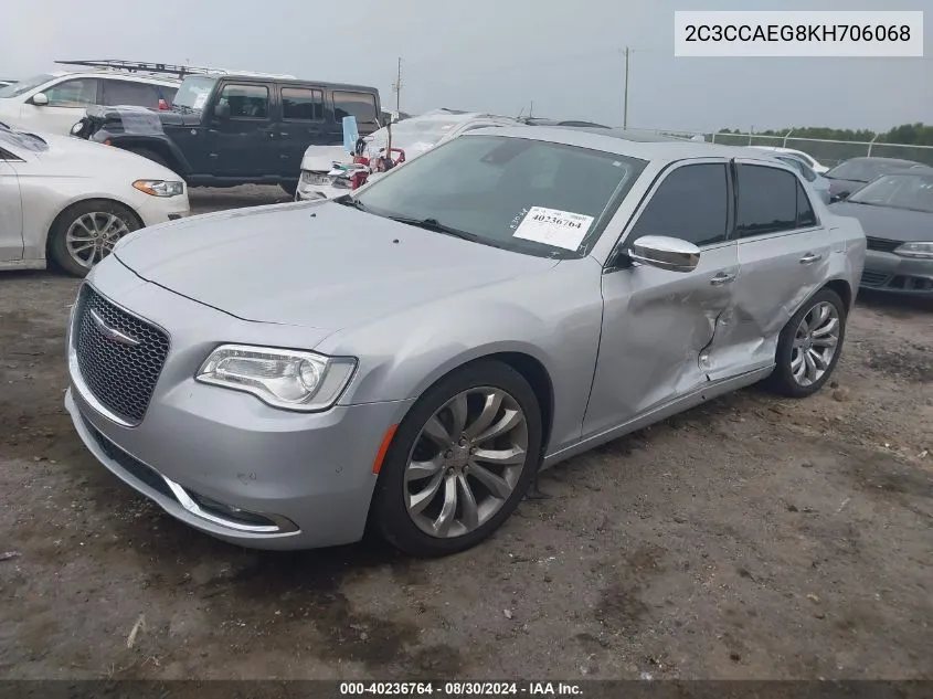 2C3CCAEG8KH706068 2019 Chrysler 300 Limited