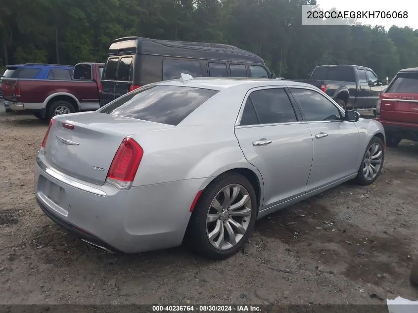 2C3CCAEG8KH706068 2019 Chrysler 300 Limited