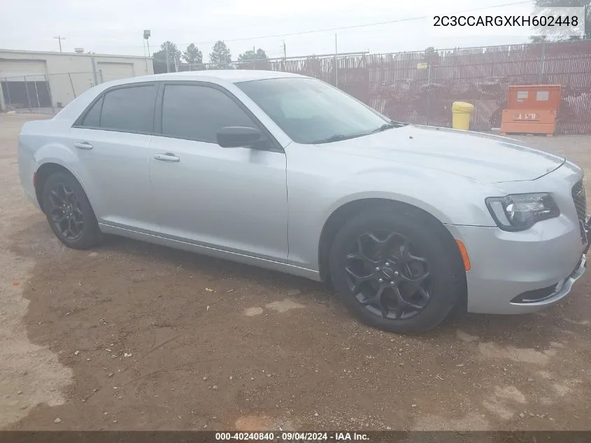 2019 Chrysler 300 Touring Awd VIN: 2C3CCARGXKH602448 Lot: 40240840