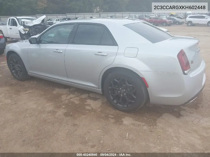 2C3CCARGXKH602448 2019 Chrysler 300 Touring Awd