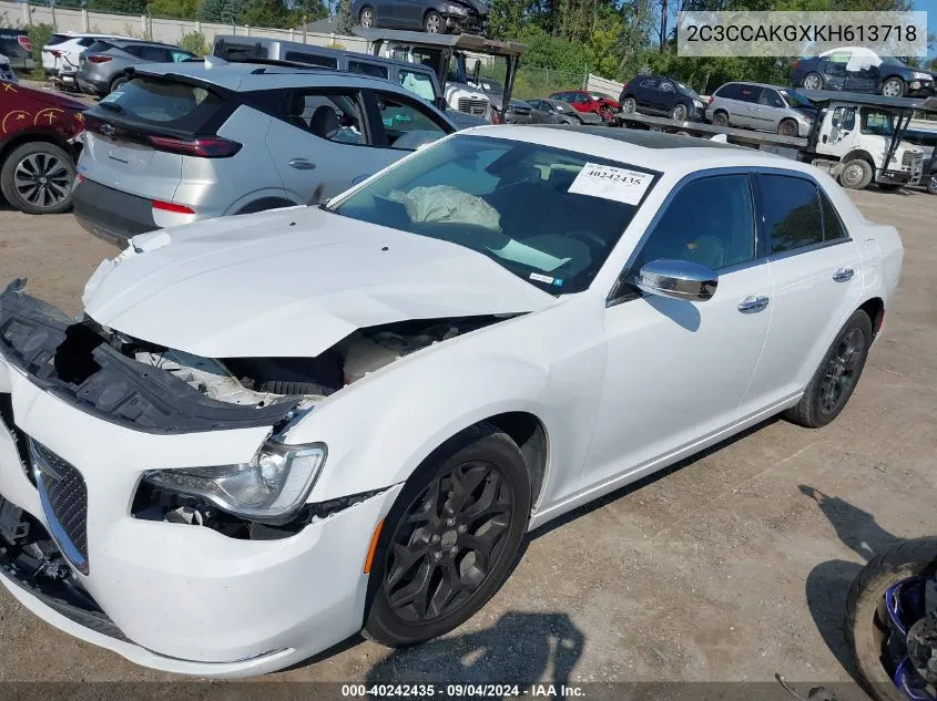 2C3CCAKGXKH613718 2019 Chrysler 300 Limited Awd