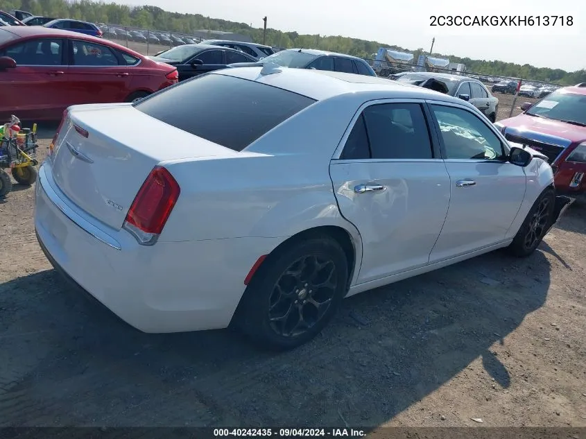 2C3CCAKGXKH613718 2019 Chrysler 300 Limited Awd