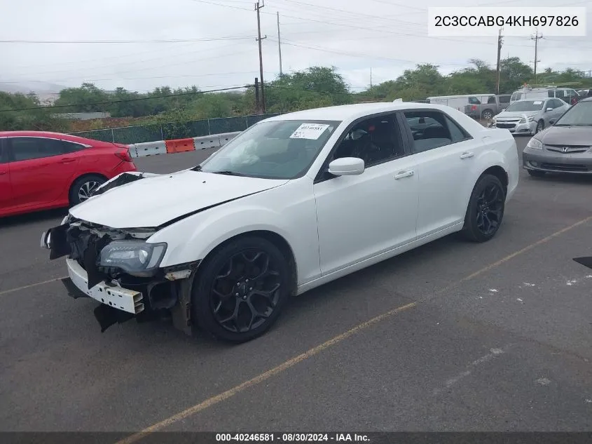 2C3CCABG4KH697826 2019 Chrysler 300 300S