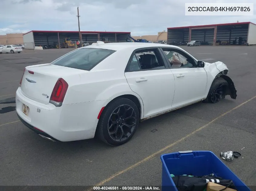 2C3CCABG4KH697826 2019 Chrysler 300 300S