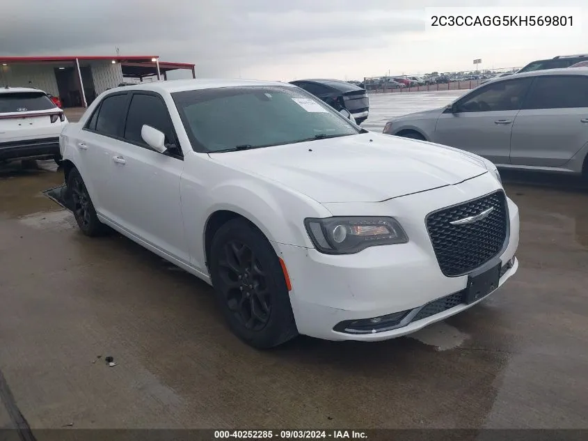 2019 Chrysler 300 300S Awd VIN: 2C3CCAGG5KH569801 Lot: 40252285