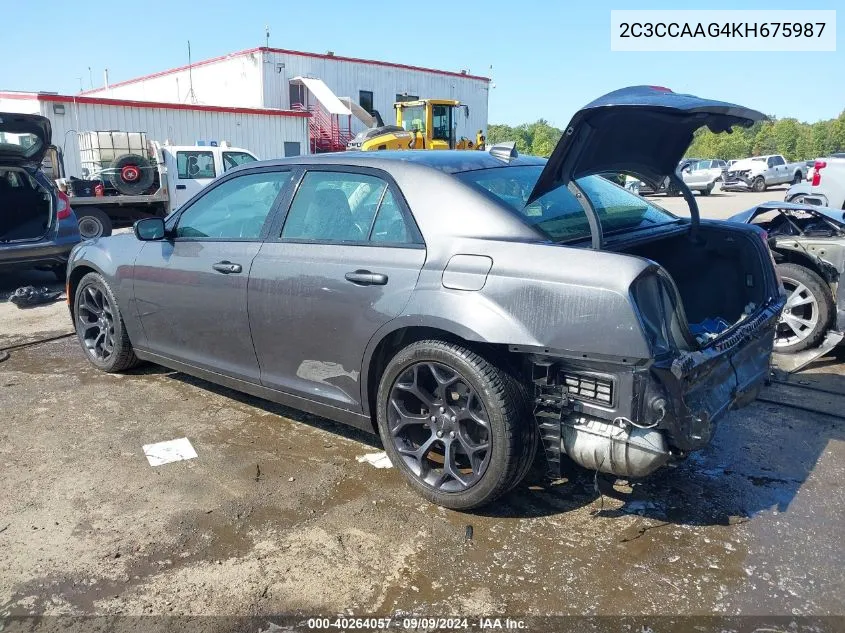 2C3CCAAG4KH675987 2019 Chrysler 300 Touring