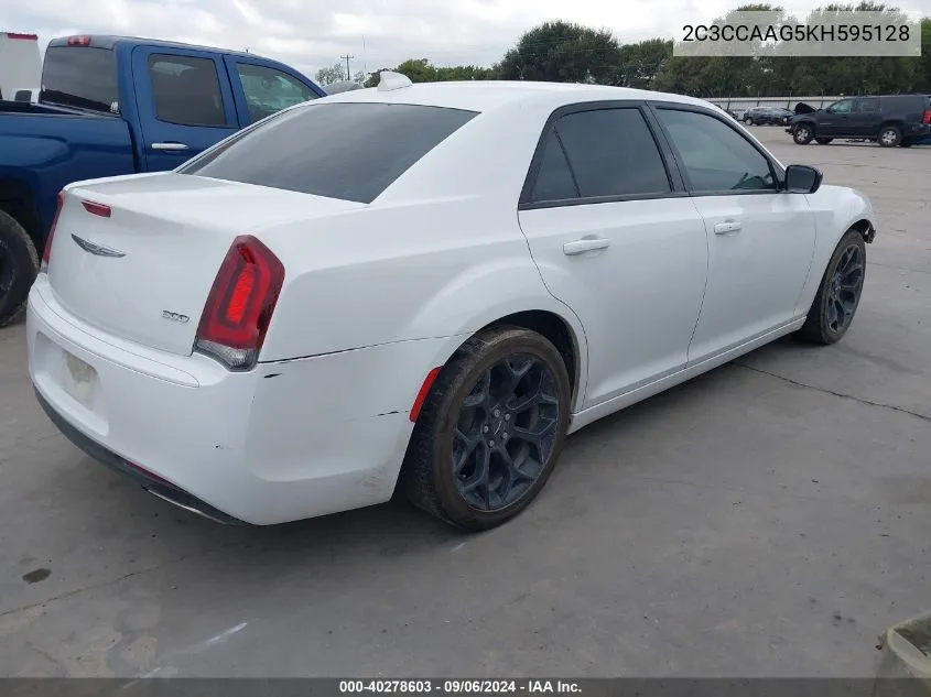 2019 Chrysler 300 Touring VIN: 2C3CCAAG5KH595128 Lot: 40278603