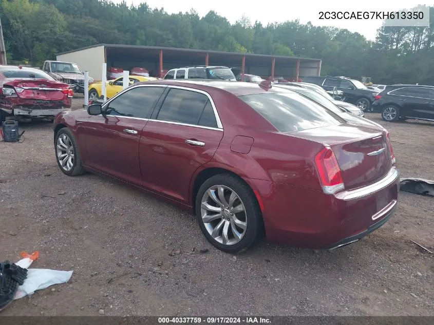 2C3CCAEG7KH613350 2019 Chrysler 300 Limited