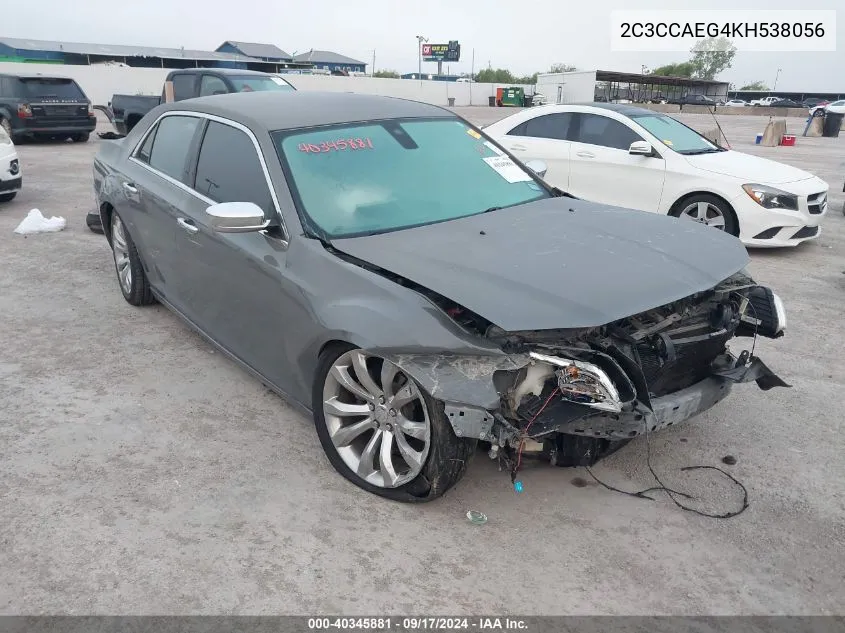 2C3CCAEG4KH538056 2019 Chrysler 300 Limited